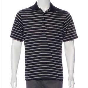 Nike striped jersey polo